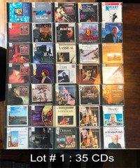 CD de musique à vendre = 170 cds à vendre par lot de 35 cds