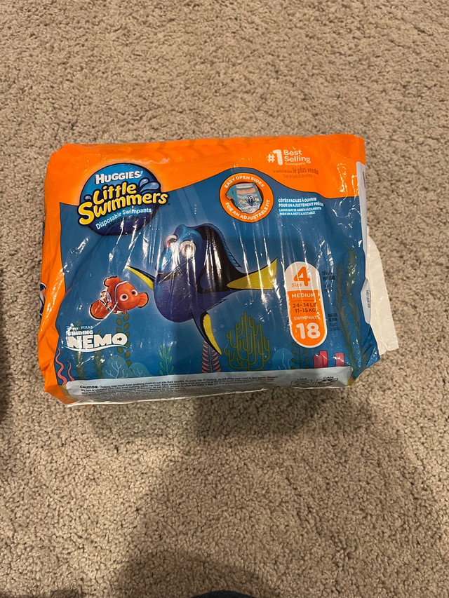 Huggies Little Swimmers Diapers Size 3 and Size 4 in Other in Calgary - Image 2