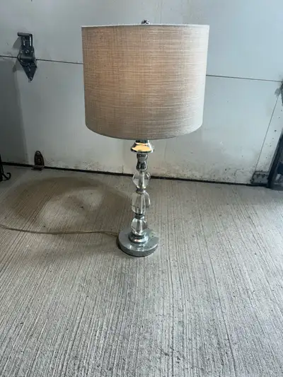 Crystal and Chrome Table Lamp, View more