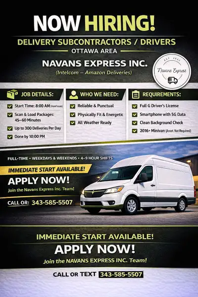 DRIVERS NEEDED!!! NOW HIRING!!!, View more