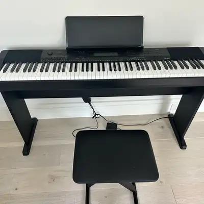 Casio Piano CDP230R w Stand, Pedal, Bench - 88 Weighted Keys, View more