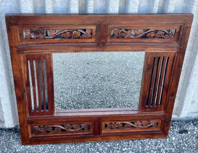 Solid Wood Framed Wall Mirror, View more