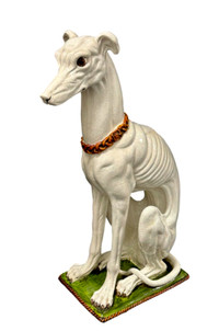 Figurine de Chien  Lévrier Italy Life size Statue  Greyhound Dog
