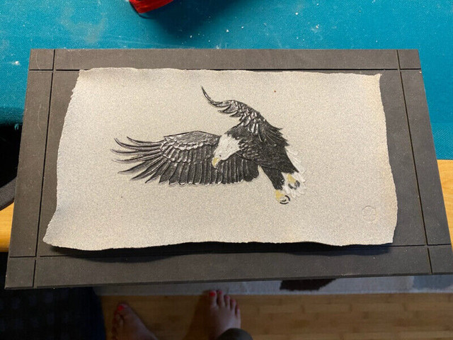 Eagle Tile Art in Arts & Collectibles in Peterborough