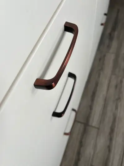 cabinet bar pull - rubbed bronze - 32 available- 3 3/4 in. (96 mm) - woburn collection brushed oil-r...