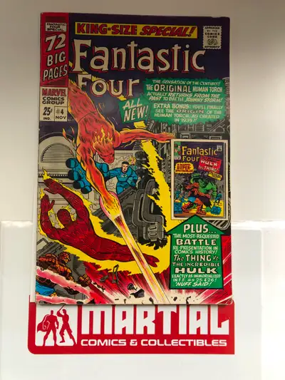 1st SA app of GA Human Torch Fantastic Four annual 4 comic, View more