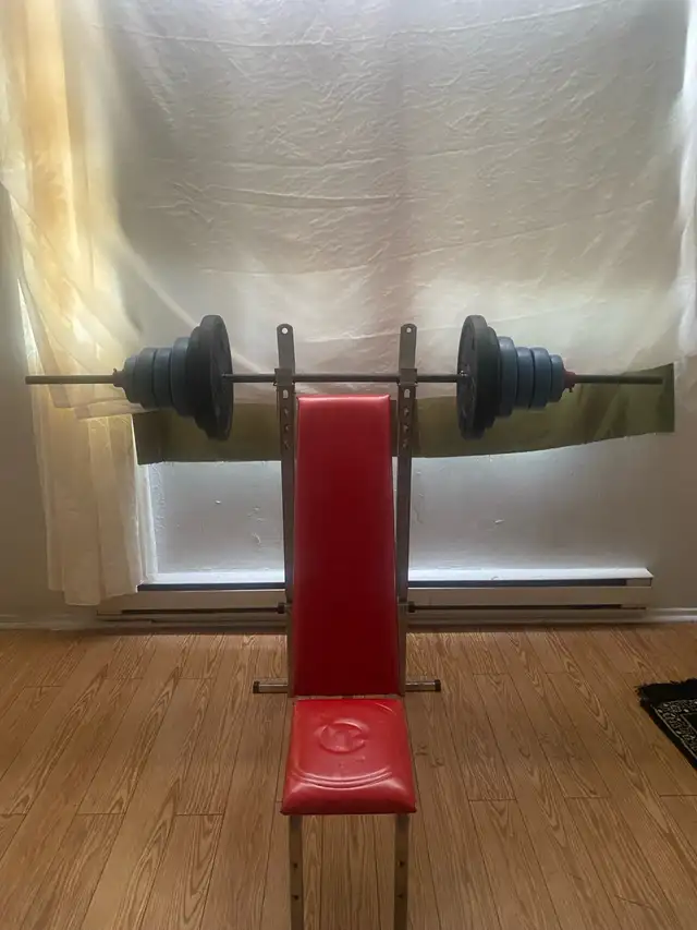 Gym bench and weights in Exercise Equipment in Ottawa - Image 3