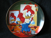 Walter Lantz's Collector Plate, Woody's Triple Self Portrait