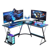 New BEXEVUE  L Shaped Gaming Desk w/ Monitor Stand 51 x 51 inch
