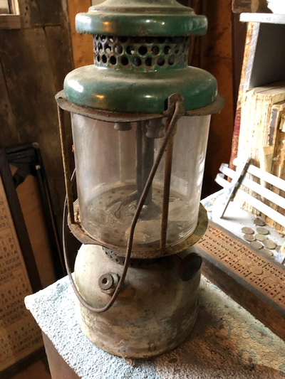 Antique Coleman Camping Lantern... 1920's Quick Lite Model Not tested and I have not tried to clean...