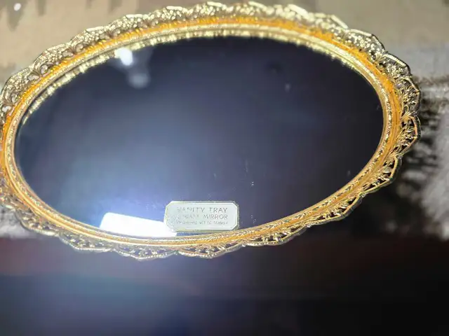 9x12 New gold vanity mirror tray. in Home Décor & Accents in Calgary - Image 2