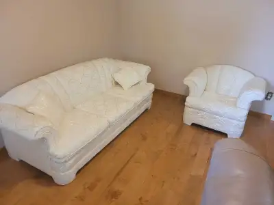 Couch and Chair ( Like New) MUST SELL, View more