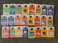 1980s keychain hockey cards