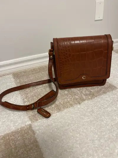 Vintage Cornell Brown Box Crossbody Bag Purse, View more