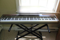 88 fully weighted key casio piano w/ stand