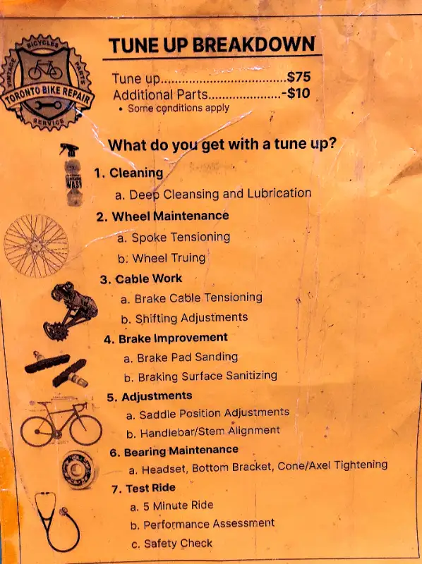 Tuneups, repairs, bicycles, ebikes, parts and accessories! in Cruiser, Commuter & Hybrid in City of Toronto - Image 2