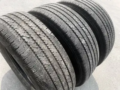 Selling either one, two or three of Bridgestone V-Steel R1B 265 tires, size LT245/75R16. All are in...