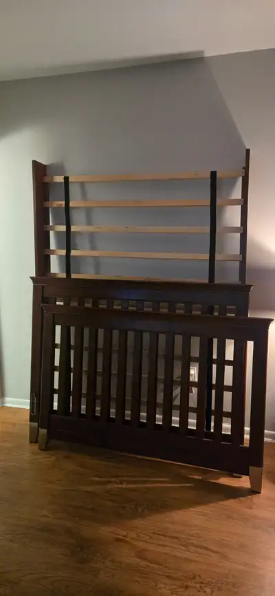 Double mattress & boxspring & frame, View more