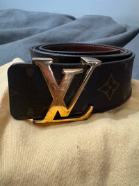 Authentic Louis Vuitton Monogram belt w receipt dust bag and box