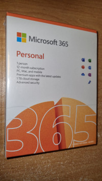 Microsoft 365 Personnel Abonnement de 12 mois, pour PC, Mac et m