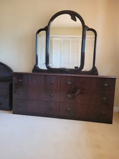 Mahogany Bedroom Set (Veneer Finish) - $499 or Best offer, View more