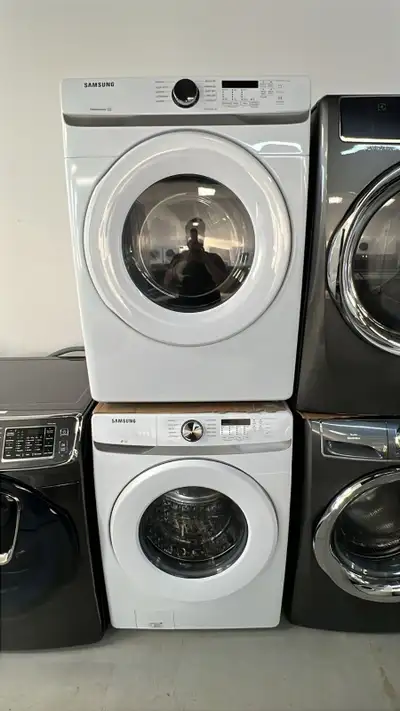Samsung set white washer and dryer, View more