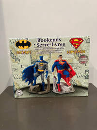 Batman & Superman Designer polyresin hand painted bookends