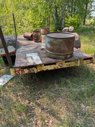 This is at our farm in Rainy River which is now sold. Not sure how old but it could be after WW2 som...