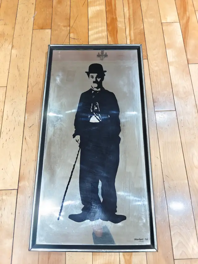 29.5x15 inches vintage Charlie Chaplin mirror wall art in Arts & Collectibles in City of Toronto - Image 2