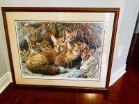 Carl Brender’s Fox Family Print numbered and signed
