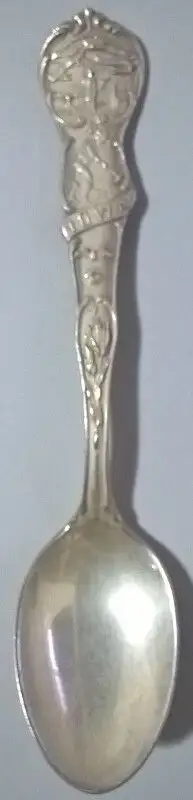 Vintage Sterling Silver Souvenir Spoon Iowa with Indian Motif
