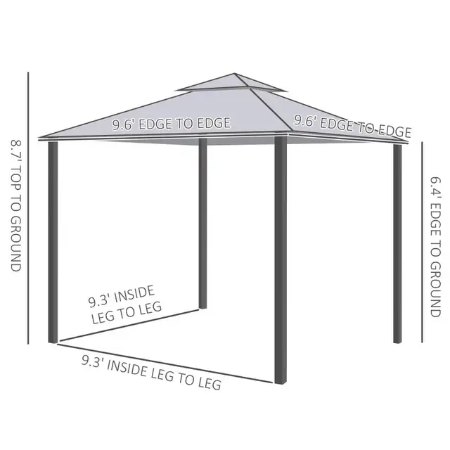10*10 Outdoor patio Gazebo On sale in Patio & Garden Furniture in Markham / York Region - Image 4