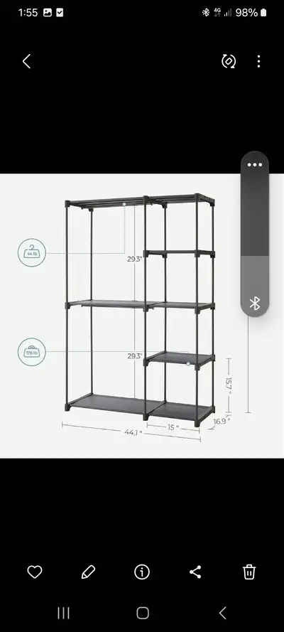 Clothing rack\ portable closet, View more