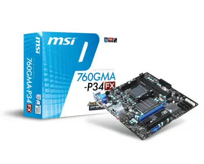 AMD AM3 motherboard 760GMA-P34-FX used works, View more