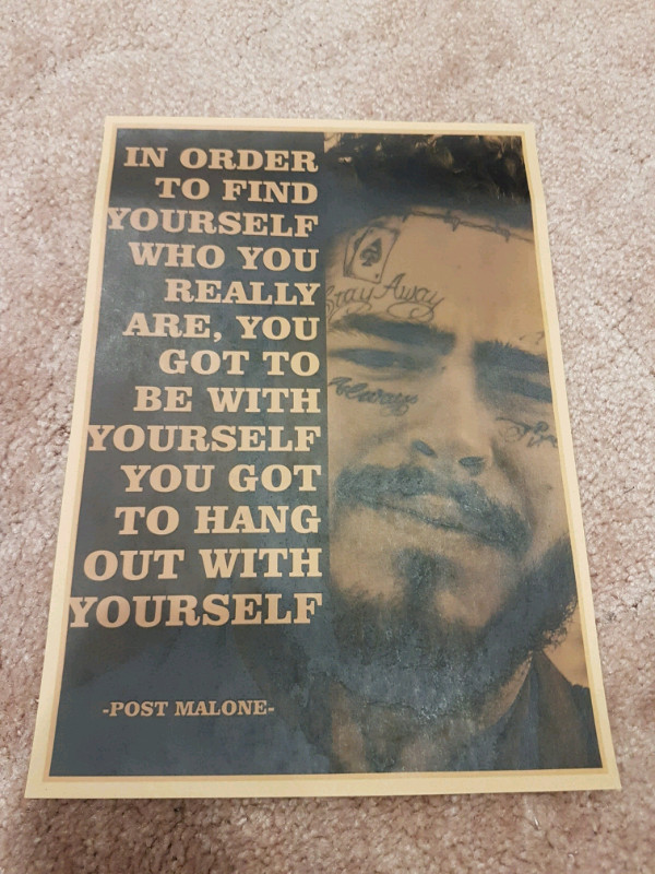 RARE Motivational Rap 8x12 posters 2Pac, Nirvana, Post Malone in Arts & Collectibles in Mississauga / Peel Region - Image 2