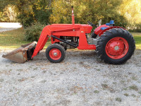 Restored 1964 Massey Ferguson 65 diesel tractor with loader