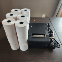 EPSON receipt printer + 20 paper rolls 