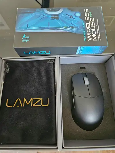 LAMZU Atlantis Mini 49g Wireless Gaming Mouse - Black, View more