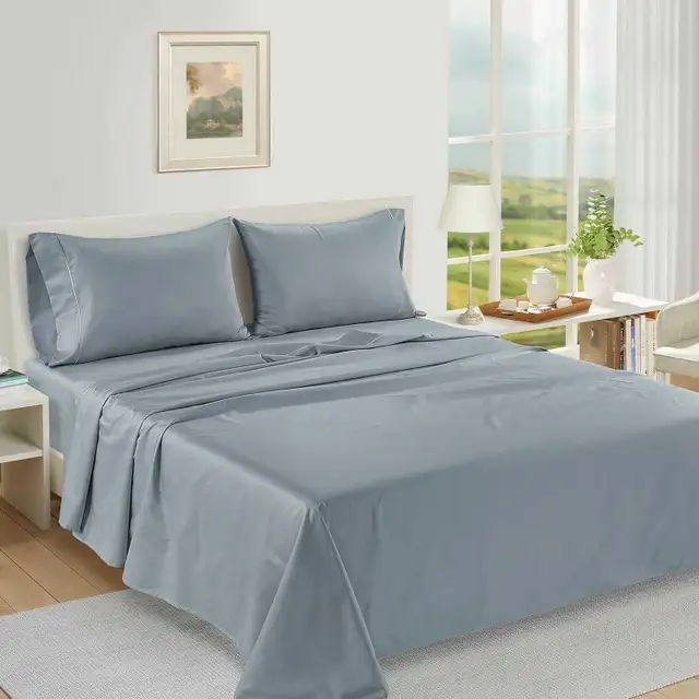 NEW 4pc Luxury 100% Egyptian Cotton King Bed Sheets (reg $181) in Bedding in Sarnia - Image 4
