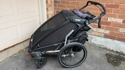 Thule chariot sport double running stroller with accessories, View more