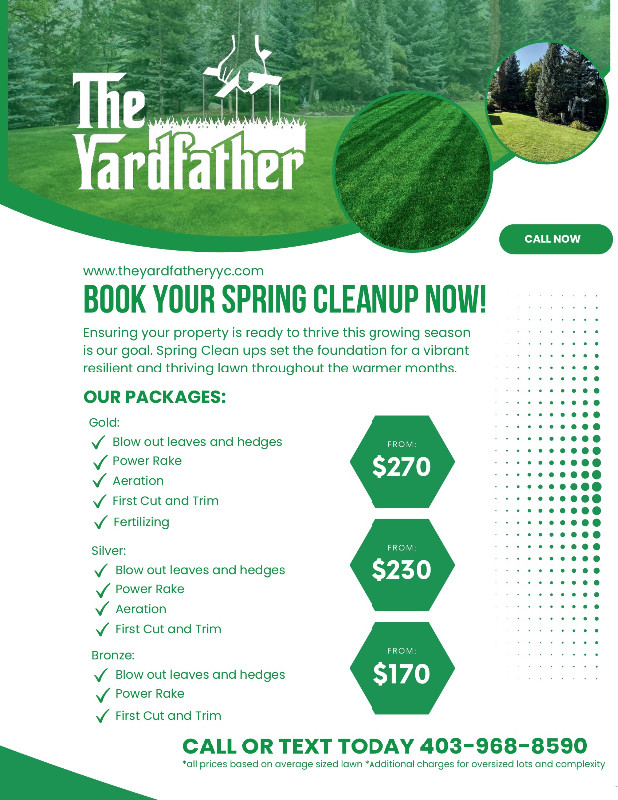 Yardfather Lawn Care Weekly Mowing Aerating Raking Southwest in Lawn, Tree Maintenance & Eavestrough in Calgary - Image 2