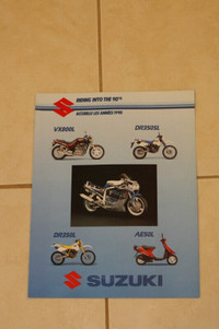 Motorcycle Brochures - Suzuki Kawasaki Honda