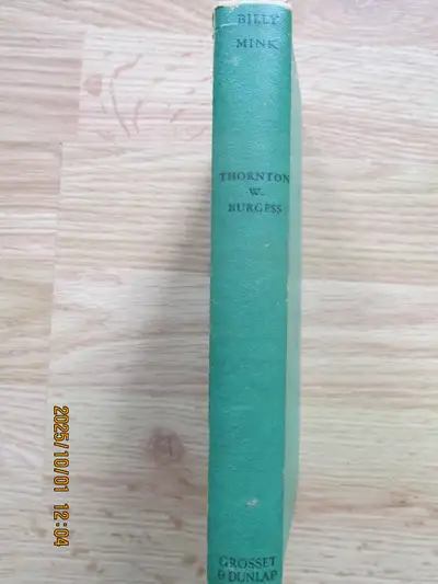 BILLY MINK by Thornton W, Burgess - 1924 HC, View more