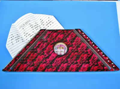 CITARA w SONG SHEETS WOODEN 15 STRING MINI LAP HARP GUITAR, View more
