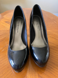 Sexy high heel black shoes size 9.