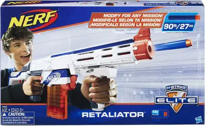 NEW Nerf Elite RETALIATOR XD blaster gun w/attachments/darts/mag, View more