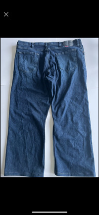 Mens Wrangler Denim Jeans Stretch Waist 40x26.5 