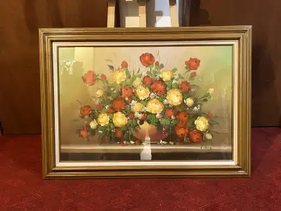 Still Life Floral Oil on Canvas, View more