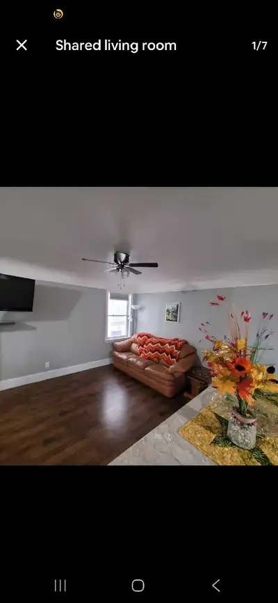 3 bedrooms in a shared unit. This is a raised bungalow with 3 bedroom large livingroom/dining room,...
