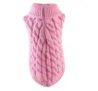 Pink Knitted Dog Sweater - New!